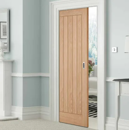 4. Solid Wood Pocket Doors