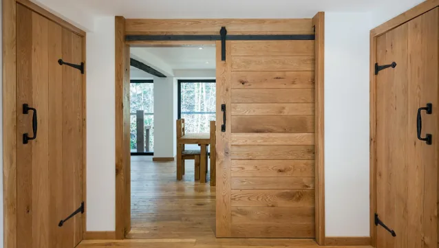 2. Barn Doors: Rustic Charm Meets Smart Design