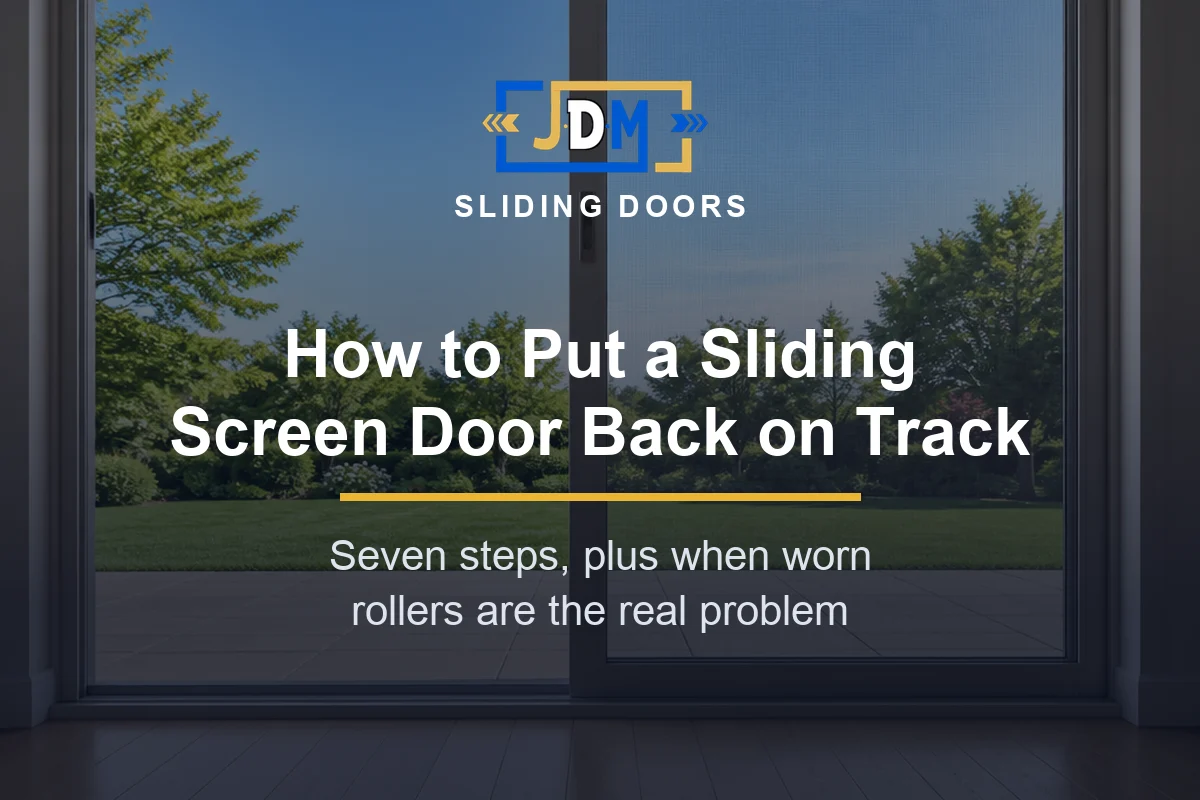 How to Put a Sliding Screen Door Back on Track (and Replace Worn Rollers)