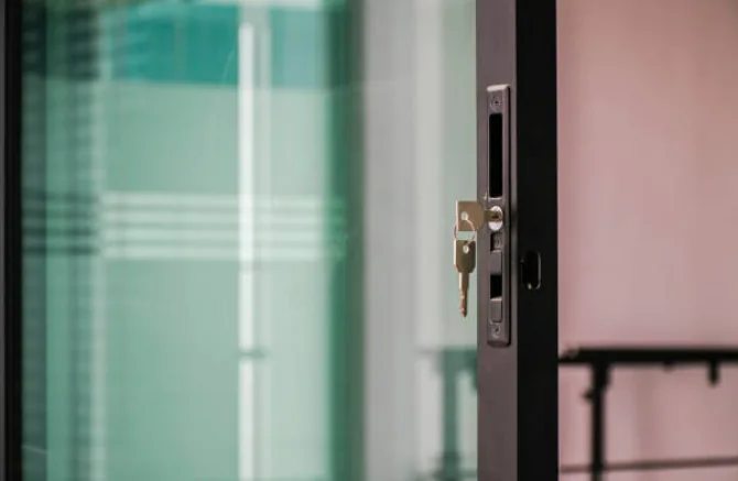 4. Keyed Sliding Door Lock