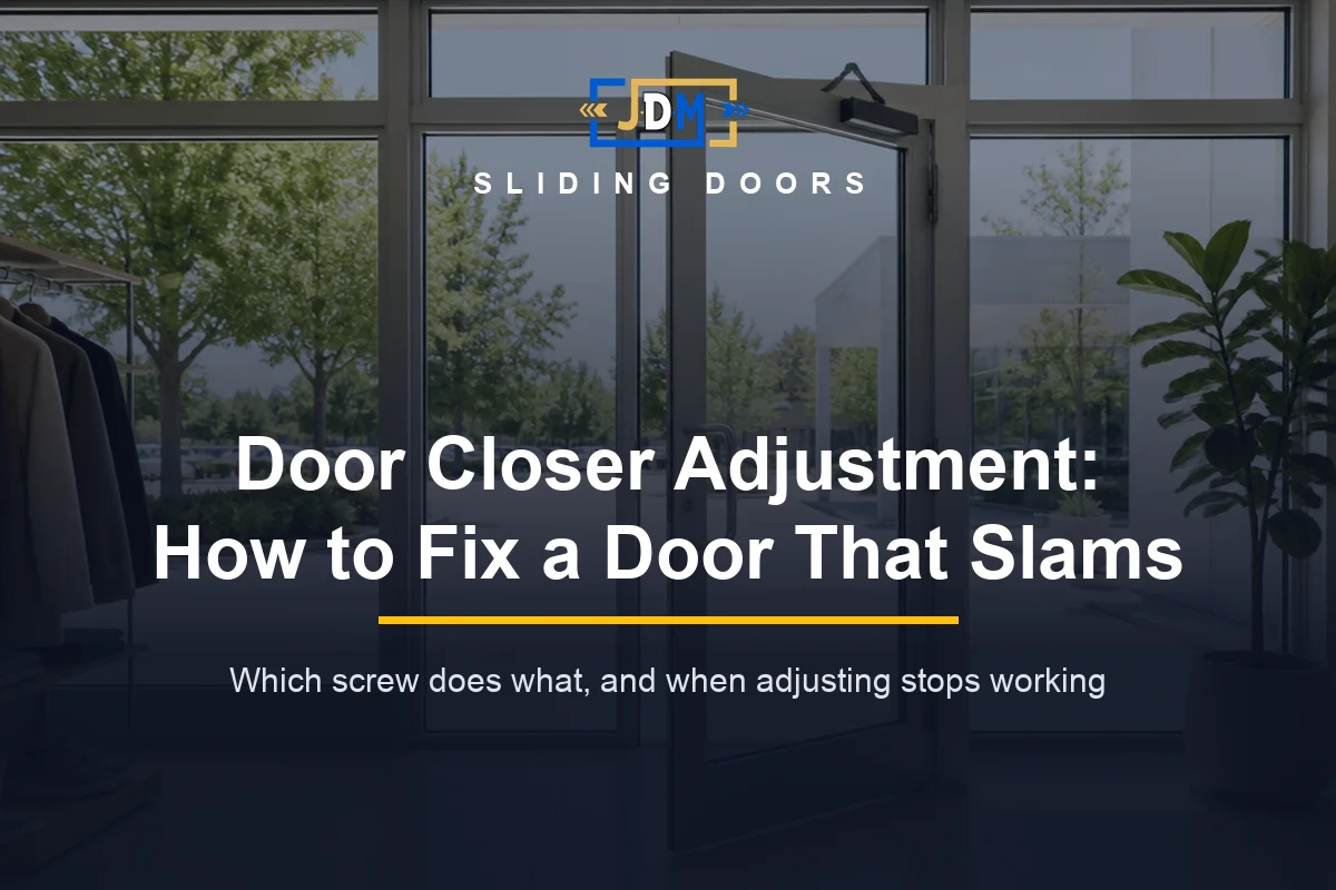 Door Closer Adjustment: How to Fix a Door That Slams or Will Not Latch