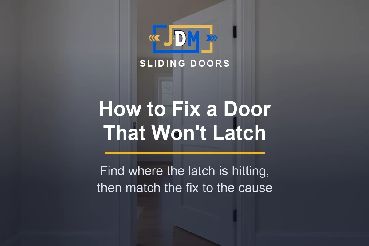 How to Fix a Door That Won't Latch: 6 Fixes, Easiest First