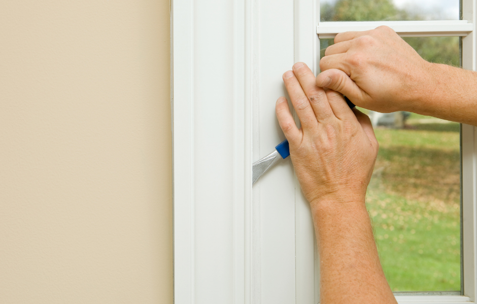 Removing an old exterior door