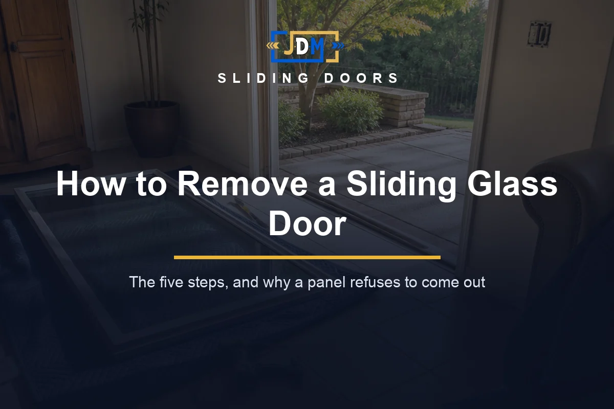 How to Remove a Sliding Glass Door (Step by Step)