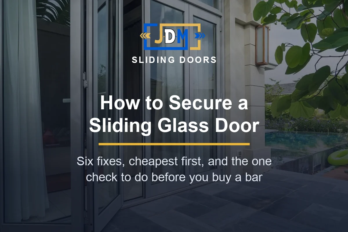 How to Secure a Sliding Glass Door: 6 Fixes, Cheapest First