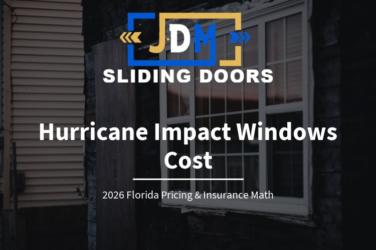 Hurricane Impact Windows Cost in 2026: Real Florida Pricing, Permits, and Insurance Discount Math - JDM Sliding Doors