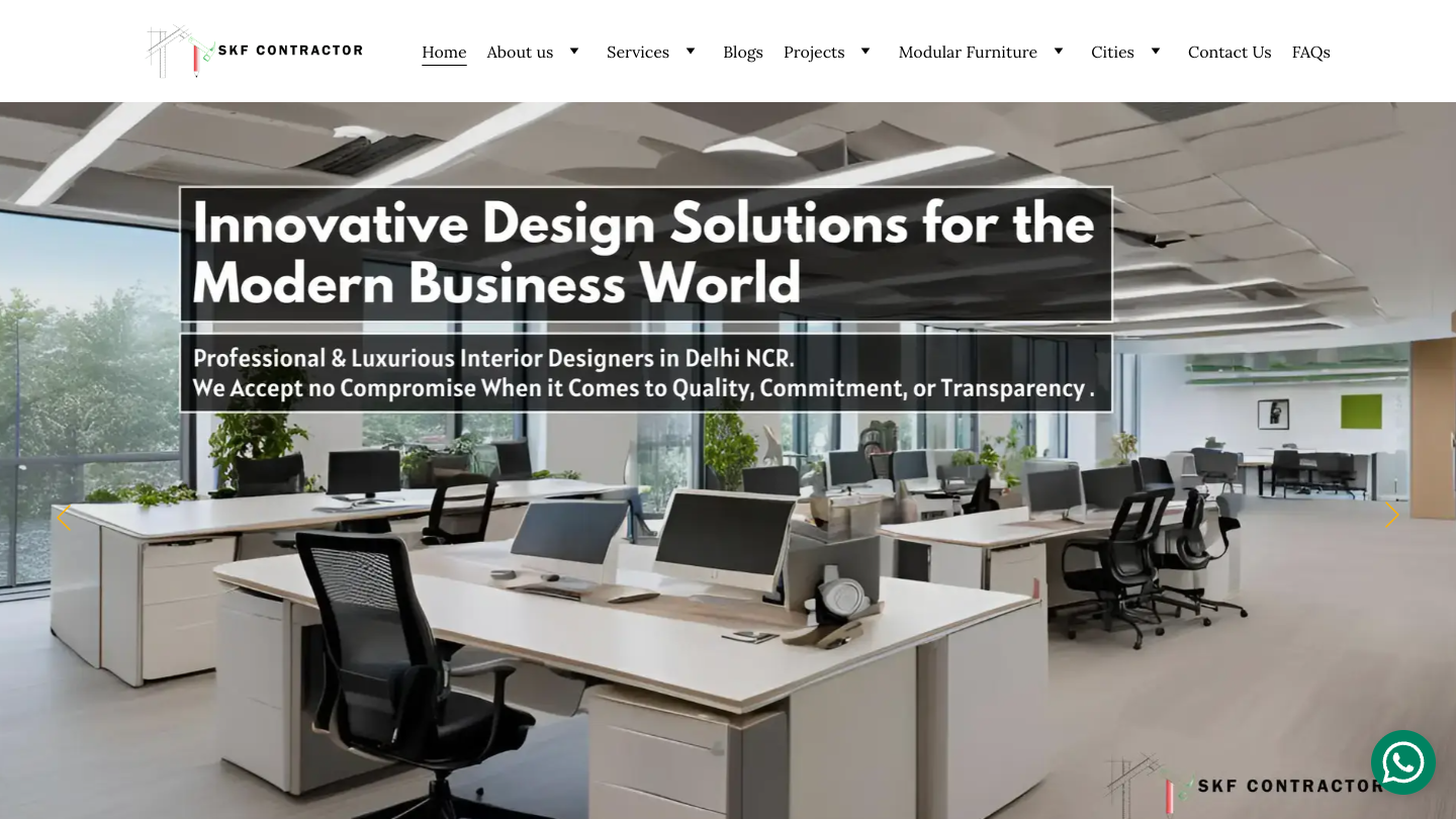 SKF Contractor office interior design and renovation