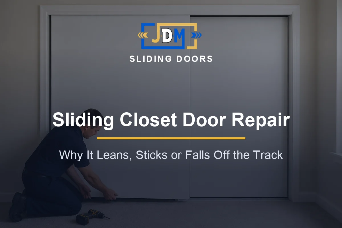 Sliding Closet Door Repair: Why It Leans, Sticks or Falls Off the Track