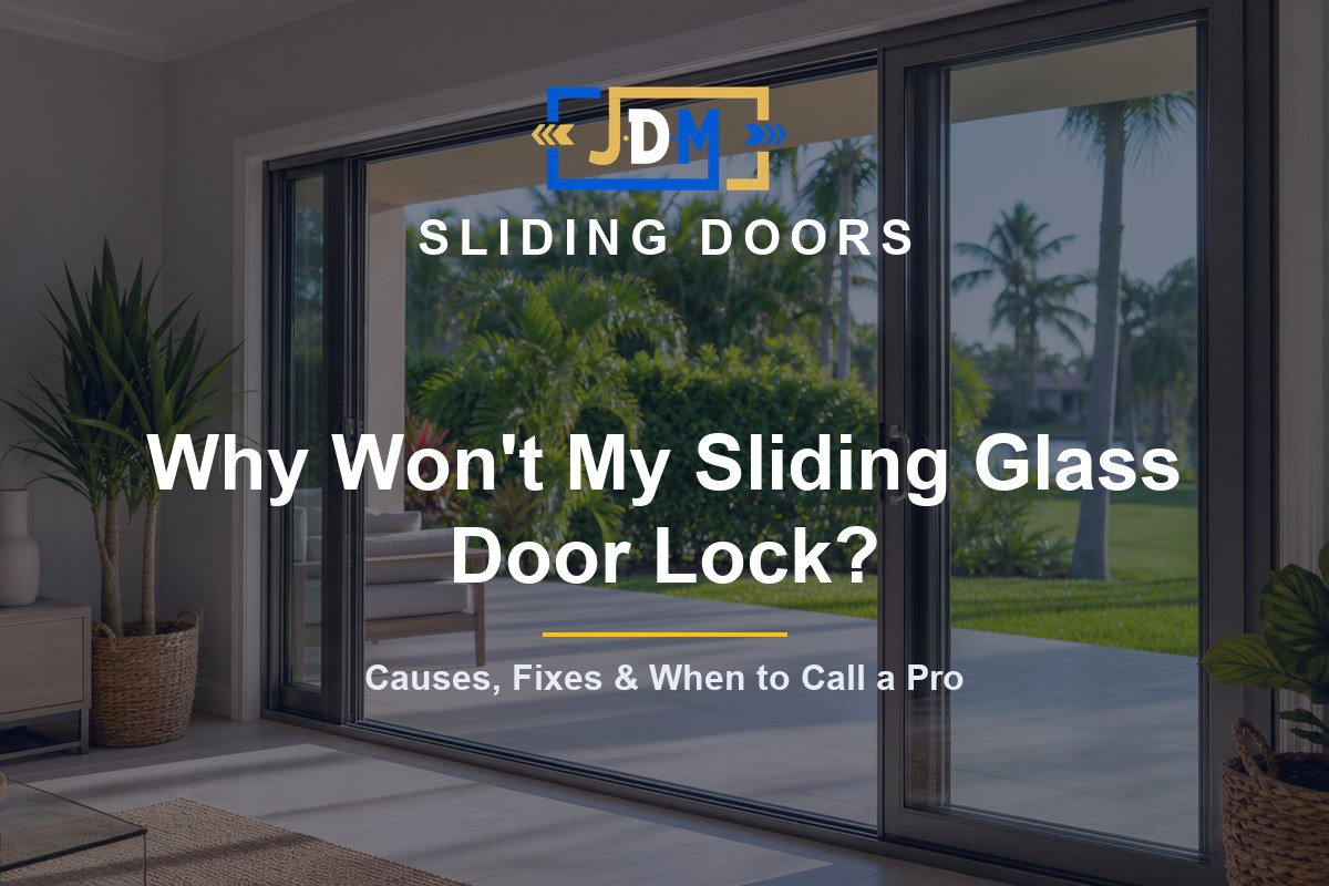 Why Won't My Sliding Glass Door Lock? Causes, Fixes, and When to Call a Pro (2026) - JDM Sliding Doors