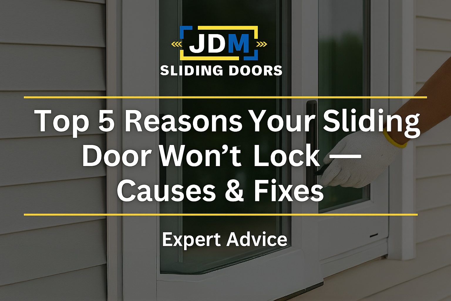 Top 5 Reasons Your Sliding Door Won’t Lock — Causes & Fixes