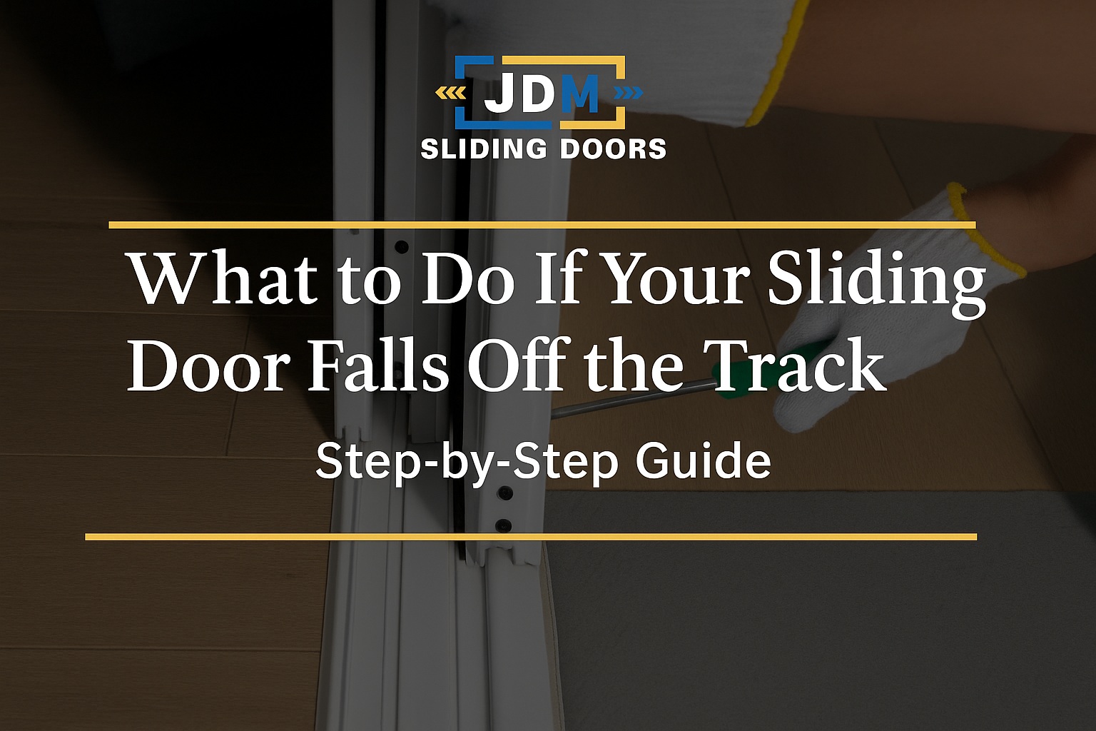What to Do If Your Sliding Door Falls Off the Track