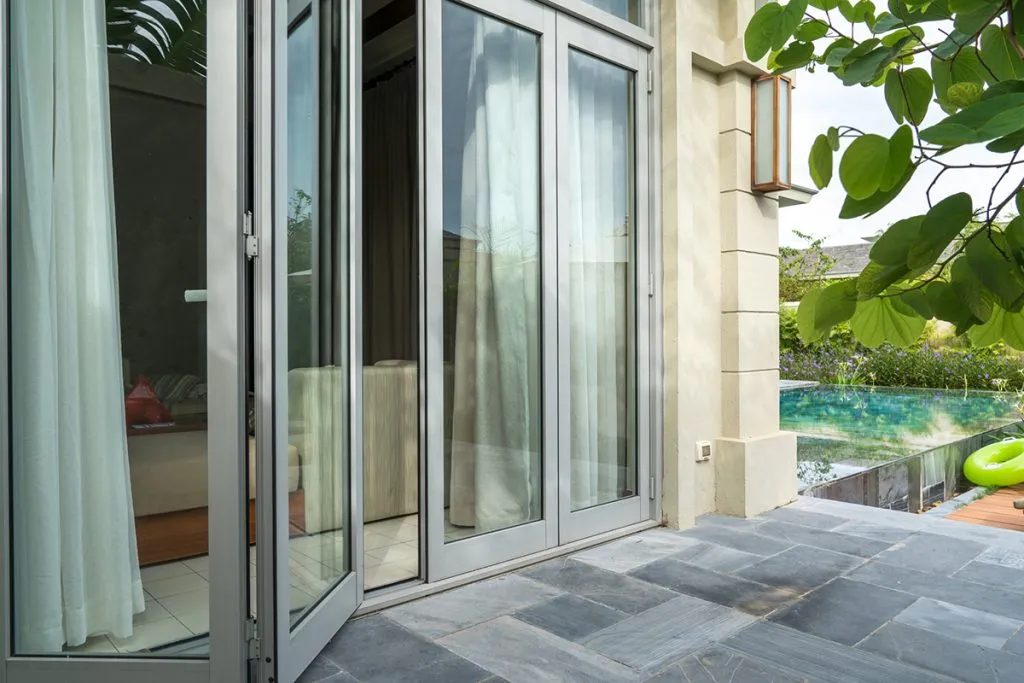 Beautiful backyard sliding doors
